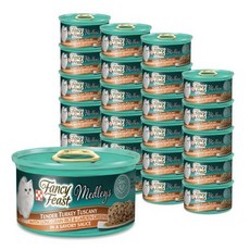 퓨리나 팬시피스트 엘레강트메들리 투스카니 터키 간식캔, 24개입, 칠면조 + 쌀 +허브소스