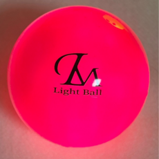렌스메이트 LED 야광 형광 파크골프공 세트, 핑크