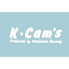 카키모토카이 Kakimotoracing K Cams 뽑은 문자 스티커 흰색 16×5cm SG1019