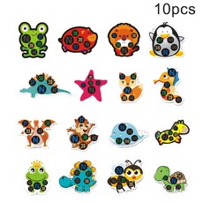 온도계 온도 스티커 이마 색상 변경 10 개/팩, Randomly 10PCS, 10개