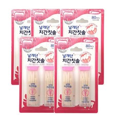 네오 날개단 치간칫솔 80P, 80개입, 5개