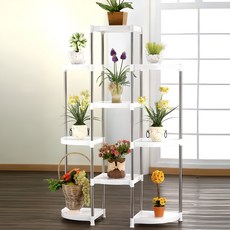 HAPPYHOME 盆栽架, 白色, 9層