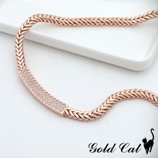  골드캣 14k 18k 스퀘어 픽테일 목걸이_N2605  상품 이미지