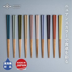 일본젓가락 식세기 대응 젓가락 HASH 애쉬IKURA SEASON01 2250 어른용 점 10색 전개 귀여운 멋쟁이 어스 컬러 일본매장상품, [02] 225