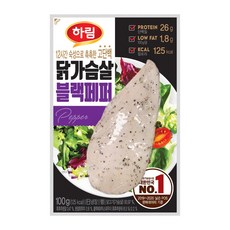 [퀴클리몰] 하림 닭가슴살 블랙페퍼, 100g, 30개