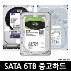 데스크탑 3.5인치 하드 SATA HDD A급 중고 하드디스크, 6TB - 12tb