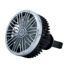 LED 송풍구선풍기 차량용 환풍기 3단 써큘레이터 화물차 회전 선풍기 2size, 블랙 S