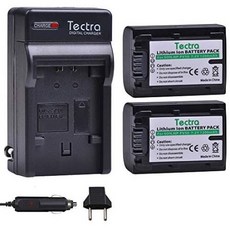 Tectra 2Packs NP-FV50 Battery + Charger Kits for Sony NP-FV30 NP-FV40 NP-FV50 NP-FV70 NP-FV100 Son, One Color_One Size, 상세 설명 참조0