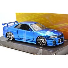 자다 토이즈(jada toys) JadaToys 1:24scale FAST & FURIOUS 4 BRAIAN'S NISSAN SKYLINE GT-R R34 제이다 토이즈 1:24 스케일 [와일드 스피드 MAX] [브라이언 닛산 스카이라인 GT-R