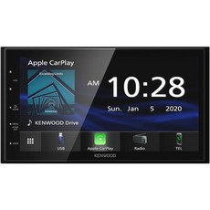 켄우드 DMX4707S 6.8인치 디지털 미디어 터치스크린 리시버 Apple CarPlay 및 Android Auto 포함, Digital Media Reciever
