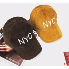 (주)루프에잇 야구모자 가을 겨울 NYC 코듀로이 패션잡화 볼캡 남녀공용야구모자/군모