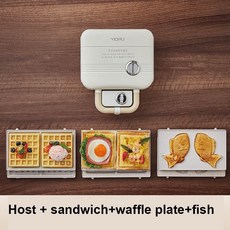 다기능 와플 타이머 브레드 머신 대용량 더블 플레이트 샌드위치 타코야키 팬케이크 도넛 220V