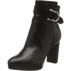 GUESS 여성용 ABBEA / Stivaletto (부티) / Leat Ankle Boots 블랙 8.5 UK