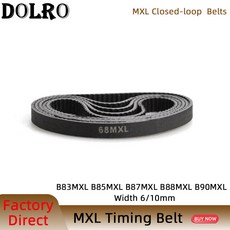 MXL 타이밍 벨트 B83 B85 B87 B88 B90 폭 6/10mm 톱니 83 85 87 88 90 동기식 66MXL 68MXL 69MXL 70MXL 72MXL 5/10 개, [01] 6mm, [01] 5pcs, B88MXL Teeth88, 1개