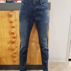 버커루 남성 찐청 테이퍼드 청바지