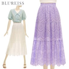 펀칭레이스스커트