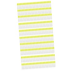 STK 200pieces 5mm 직경 라운드 led 발광 다이오드 램프 울트라 밝은, 노랑