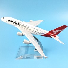 16cm 합금 메탈 에어 호주 Qantas A380 항공기 에어 버스 380 항공기 비행기 모델 비행기 모델 스탠드 선물 M6-043, Photo Color_1