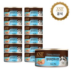 ANF 캔 고양이 간식 참치치킨무스 95g x 12개(G), 참치치킨, 12개