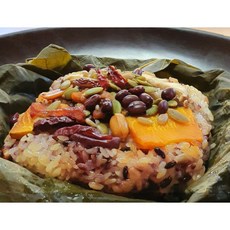 수제 연잎밥(250g 10개) 국산 찹쌀 100%로 만든 불로장수 연잎밥 (10개) (250g 내외) (+산지 재배한 표고버섯), 10개 1세트