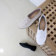 여성옥스퍼드소가죽단화