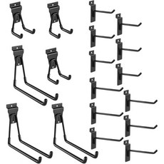 Slatwall Hooks and Hangers 18 Pack Multi Size Slat Wall Hanging Merchandise Retail Display Utilit, Assorted 4-Size 18 PACK