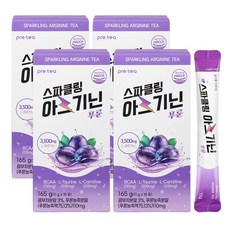 프리티 스파클링 아르기닌 푸룬 콤부차 탄산수 아르기닌, 11g, 60개