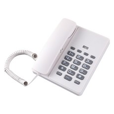 hcd corded phone telephones 실내 플래시 음소거 영어가있는 유선 전화., 하얀색