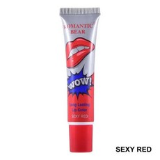 방수 리퀴드 립스틱 오래 지속되는 립글로스 마스크 모이스처라이저 티어 풀 립 린트 화장품 메이크업 6 가지 색상, 04 Sexy Red, 1개, [04] Sexy Red