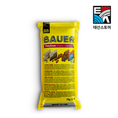 원씰 바우어 Bauer 콘크리트 보수 벽돌조적 소포장 몰탈 접착제 다용도 메꿈 2kg, 백색, 1개