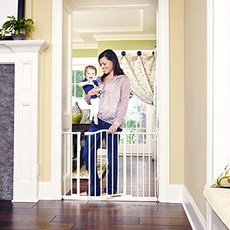Toddleroo by North States 46.8”와이드 와이드 포르 티코 아치 베이비 게이트 : 한 손으로 조작 할 수있, One Color_One Size, One Color_One Size