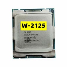 C422 마더보드용 제온 W-2125 CPU 14 Nm 4 코어 8 스레드 4.0GHz 8.25MB 120W 프로세서 W2125 LGA2066