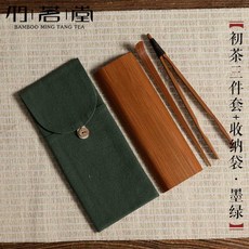 다도차칙 차도구 액세서리 세트 집게 대나무 휴대용, 1개
