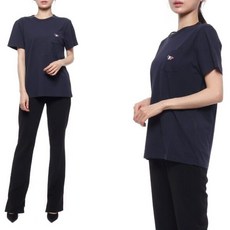 [메종키츠네] [명품] 23SS 여성 트리컬러 폭스 반팔티셔츠 FW00107KJ0010 P480 23S FW00107KJ0010P480