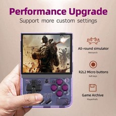 R36S한방팩 Miyoo Mini Plus V3 레트로 휴대용 게임 콘솔 3.5 인치, 2) Purple Console