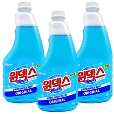 윈덱스 유리세정제 리필, 500ml, 3개