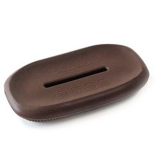 키친팩토리 파스텔 실리콘 뽀송 비누받침 사각, 브라운, 1개