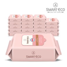 스마트에코 안단테 20매 20팩 휴대용 리필형 아기물티슈, 단일속성, 20개