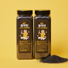 3651 블랙탄 천연 고양이모래 냄새제거제, 2개, 1L - 1+1강아지탈취제오줌네추럴500ml