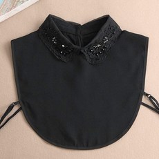 케이디 trading 무지 이쁜 칼라 봄계절 편리한 넥케이프 페이크카라 여자와이셔츠 이너웨어 배합 탈착 단독 레이스