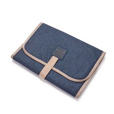기저귀 접이식 아기 교체 패드 방수 신생아 휴대용 유아 테이블 내구성 옥스포드 시트, [03] Dark Blue, 1개