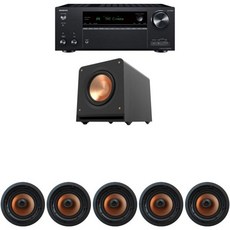 Klipsch 5.1 in-Wall System with 5 CDT-5800C II 1 RP-1200SW ONKYO-TX-NR7100, Klipsch 5.1 in-Wall System wit