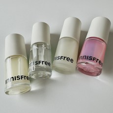 innisfree Nail Set 네일 베이스코트+탑코트+강화제+1호 분홍빛 솜사탕/6mlx4