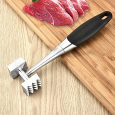 가정용 알루미늄 합금 스테이크 금속 말렛 주방 도구 고기 텐더라이저 망치 튼튼한 양면 22cm, 1PC, 1개