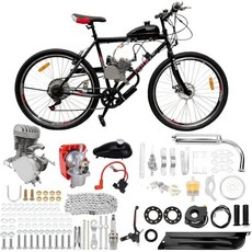 자전거 엔진 키트 100cc 2행정 가솔린 가스 모터라이즈드 변환 2628인치 자전거용 완전 장착 V프레임 호환, 36 Gear