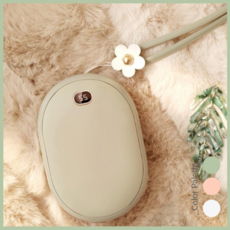 UHAFA USB 충전식 대용량 보조배터리 손난로, 충전기 포함, 그린