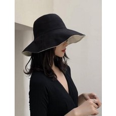 해외제품 (자체제작 상품) 양면 코튼버킷햇 벙거지 연예인모자 와이드버킷햇