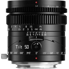 TTArtisan 광학 50mm f1.4 시프트 렌즈 틸트 Tilt, Sony E-마운트(풀프레임) 검은색, 틸트 50mm F1.4 L마운트, 1개
