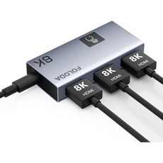 HDMI 2.1 스위치 FOLODA 8K 스위처 울트라 HD 60Hz 2인치 1아웃 스플리터 PS5 4 3 Xbox Apple TV 닌텐도 Roku Fire Stick용 4K