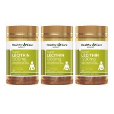 Healthy Care Lecithin 헬스케어 레시틴 1200mg 100캡슐 3팩, 3개
